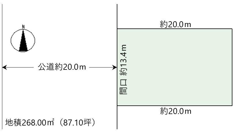 太平六条５（百合が原駅）　２２００万円 土地価格2200万円、土地面積268m<sup>2</sup> 