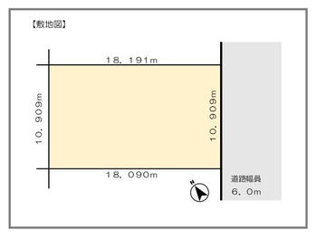 本通６丁目北（白石駅）　２９５０万円 土地価格2950万円、土地面積197.89m<sup>2</sup> 