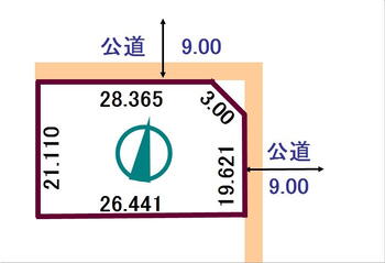 追分白樺１（追分駅）　２００万円 土地価格200万円、土地面積639.49m<sup>2</sup> 