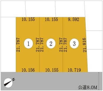 東雁来九条１　１５９０万円 土地価格1590万円、土地面積221.26m<sup>2</sup> no②ご成約済