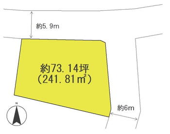 東中央２（笹木野駅）　２６８０万円 土地価格2680万円、土地面積241.81m<sup>2</sup> 
