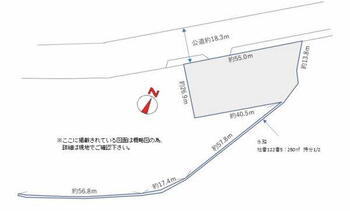 赤井字川前二番（陸前赤井駅）　３８００万円 区画図<BR>※ここに掲載されている図面は概略図の為、詳細は現地でご確認下さい。