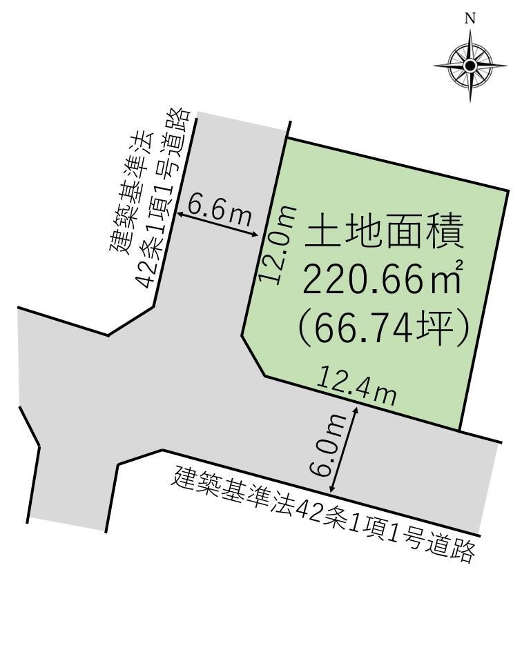 笹谷字北中條　１７５０万円 土地価格1750万円、土地面積218.15m<sup>2</sup> 
