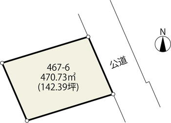 矢本字北浦（東矢本駅）　２７００万円 土地価格2700万円、土地面積470.73m<sup>2</sup> 