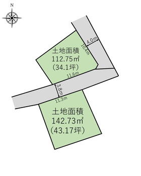 西山字表西山　４６０万円 土地価格460万円、土地面積255.48m<sup>2</sup> 