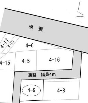 大字樹木２（弘高下駅）　８０万円 土地価格80万円、土地面積108.63m<sup>2</sup> 間口約10.8ｍ、奥行約10、通路幅員約4ｍ