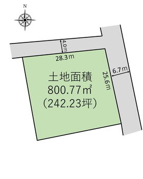 米山町　５９０万円 土地価格590万円、土地面積800.77m<sup>2</sup> 