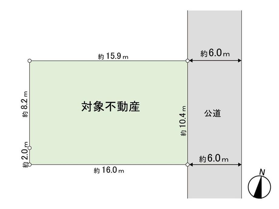 東中田３　１９８０万円 土地価格1980万円、土地面積166.21m<sup>2</sup> 間取図