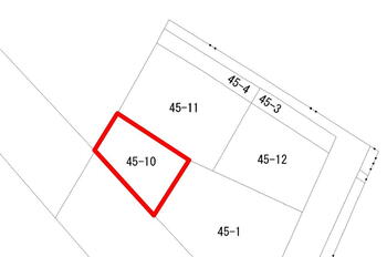 新堀字呉福　５８万円 土地価格58万円、土地面積194.77m<sup>2</sup> 公図