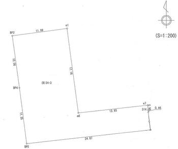 三本木字北町（塚目駅）　４９０万円 土地価格490万円、土地面積313.49m<sup>2</sup> 駐車スペース多数確保可