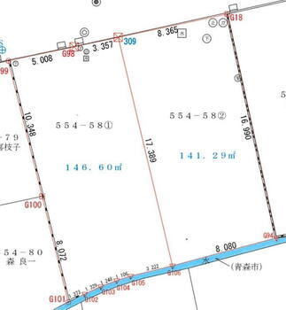 花園２（東青森駅）　６９０万円 土地価格690万円、土地面積146.6m<sup>2</sup> 全2区画販売中こちらはA区画です。