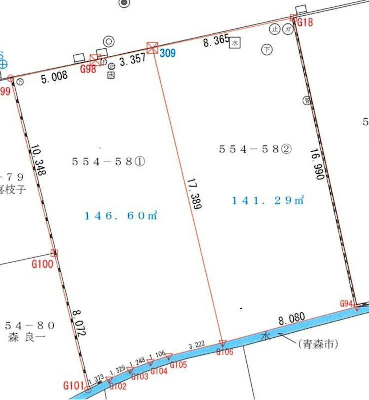 花園２（東青森駅）　６９０万円 土地価格690万円、土地面積141.29m<sup>2</sup> 全2区画販売中こちらはＢ区画です。