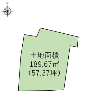 河東町浅山字浅野　１５０万円 土地価格150万円、土地面積189.67m<sup>2</sup> 