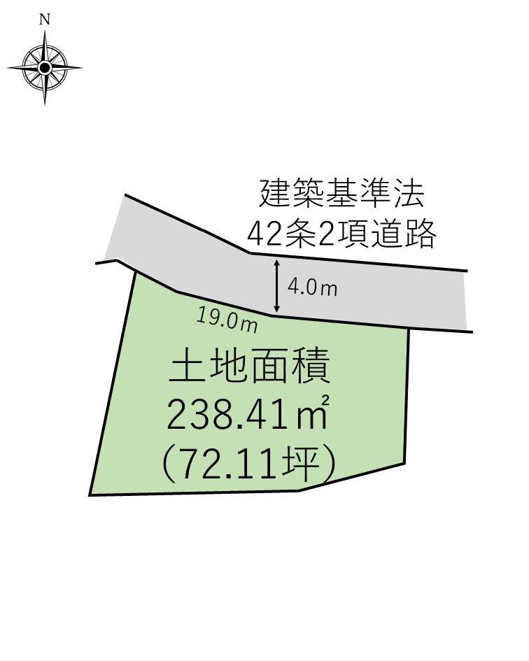 茶園１（二本松駅）　４００万円 土地価格400万円、土地面積238.41m<sup>2</sup> 