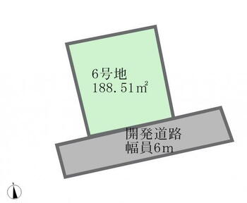 笠神１（下馬駅）　１８３０万円 土地価格1830万円、土地面積188.51m<sup>2</sup> 土地面積57.20坪です