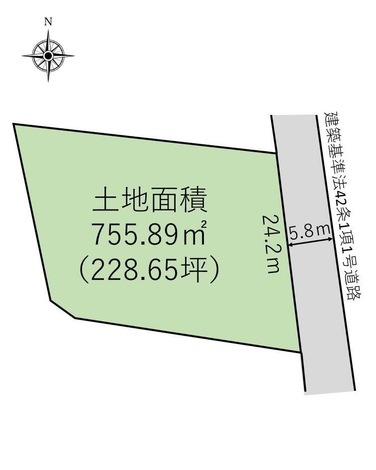 逢隈中泉字上谷地　１７００万円 土地価格1700万円、土地面積755.89m<sup>2</sup> 