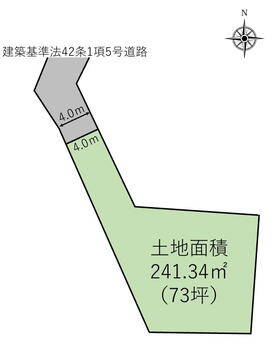 権現堂　１０５０万円 土地価格1050万円、土地面積241.34m<sup>2</sup> 