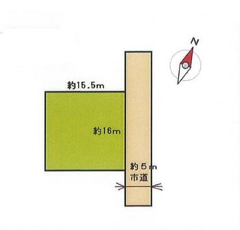 松島町８　６９０万円 土地価格690万円、土地面積248.52m<sup>2</sup> 【区画図】