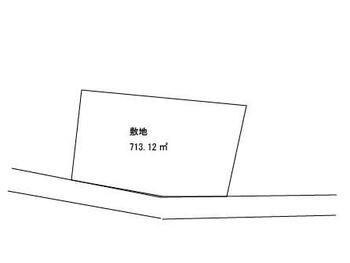 城西３（西米沢駅）　１２００万円 土地価格1200万円、土地面積713.12m<sup>2</sup> 南側の前面道路に広く接道しています。