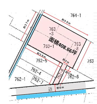 鹿島台大迫字上志田（品井沼駅）　７８０万円 土地価格780万円、土地面積1,350.96m<sup>2</sup> 