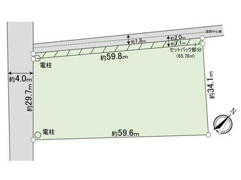小浮気（藤代駅）　１６００万円 土地価格1600万円、土地面積1873m<sup>2</sup> 間取り