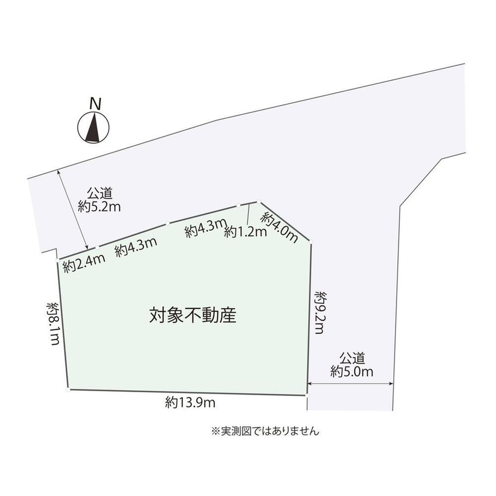 三輪町（柿生駅）　３１８０万円 土地価格3180万円、土地面積150.31m<sup>2</sup> 区画図