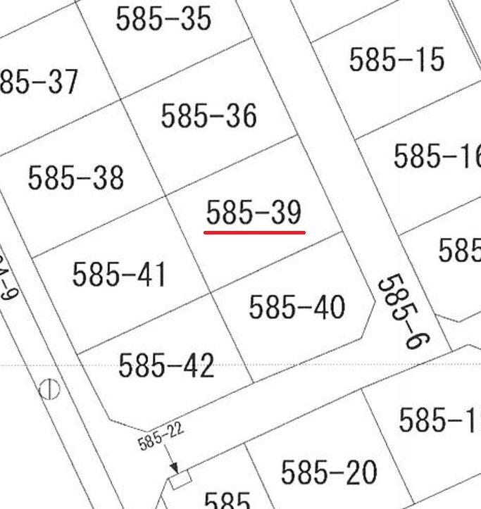 三区町（西那須野駅）　４００万円 土地価格400万円、土地面積235m<sup>2</sup> 公図