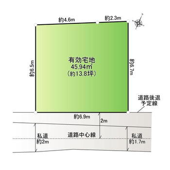 千住寿町（北千住駅）　２９９０万円 土地価格2990万円、土地面積59.41m<sup>2</sup> 