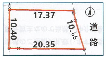 請西東３（木更津駅）　５５０万円 土地価格550万円、土地面積194.85m<sup>2</sup> 