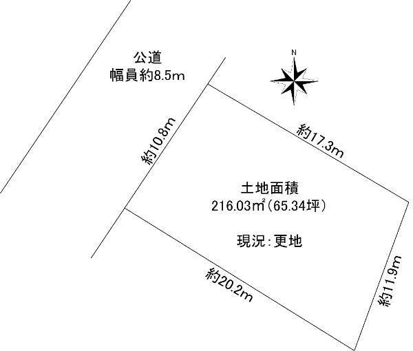 西新井４（谷在家駅）　７８４０万円 土地価格7840万円、土地面積216.03m<sup>2</sup> 