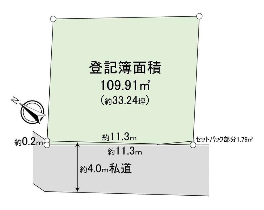 埼玉県入間郡三芳町大字藤久保 鶴瀬駅 土地 物件詳細