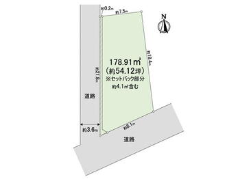 弥生町３（中野新橋駅）　３億２５０万円 土地価格3億250万円、土地面積178.91m<sup>2</sup> 間取り