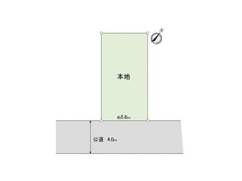大字南入曽（入曽駅）　８８０万円 土地価格880万円、土地面積62.27m<sup>2</sup> 区画図