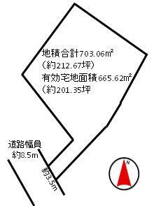並木１（土浦駅）　１５８０万円 土地価格1580万円、土地面積703.06m<sup>2</sup> 