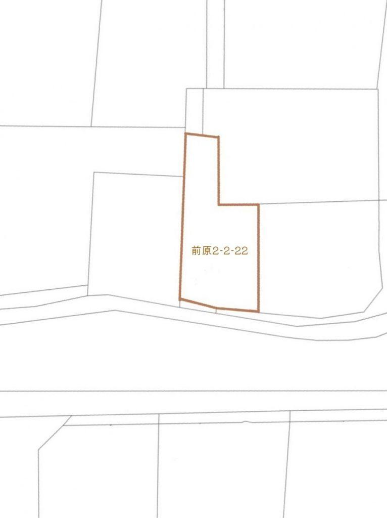前原２　７５０万円 土地価格750万円、土地面積200.23m<sup>2</sup> ■区画図