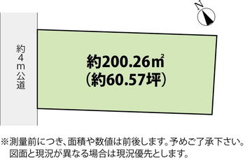 大字外城（小山駅）　７２０万円 土地価格720万円、土地面積200.26m<sup>2</sup> 