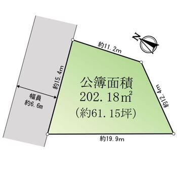 王子３（王子駅）　２億１０００万円 土地価格2億1000万円、土地面積202.18m<sup>2</sup> 