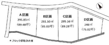 見川３（赤塚駅）　６７５万円 土地価格675万円、土地面積248m<sup>2</sup> 