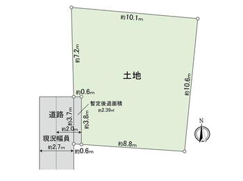 木月４（元住吉駅）　４９８０万円 土地価格4980万円、土地面積102.12m<sup>2</sup> 建築条件付宅地販売ではございません。お好きなハウスメーカーや工務店にてご建築いただけます。