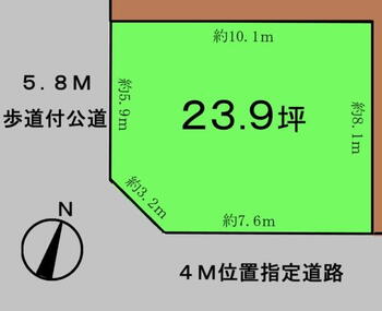 東松本２（小岩駅）　３５８０万円 土地価格3580万円、土地面積79m<sup>2</sup> 完成済ですぐにお住まいになれます