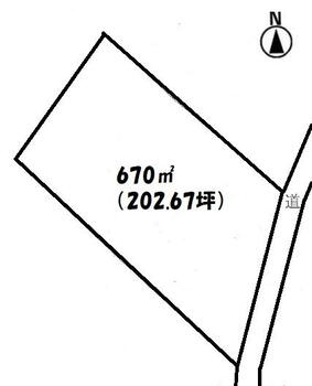 大字堀込（坂戸駅）　２０００万円 土地価格2000万円、土地面積670m<sup>2</sup> 間口が広く、並列でカースペースを確保できます。