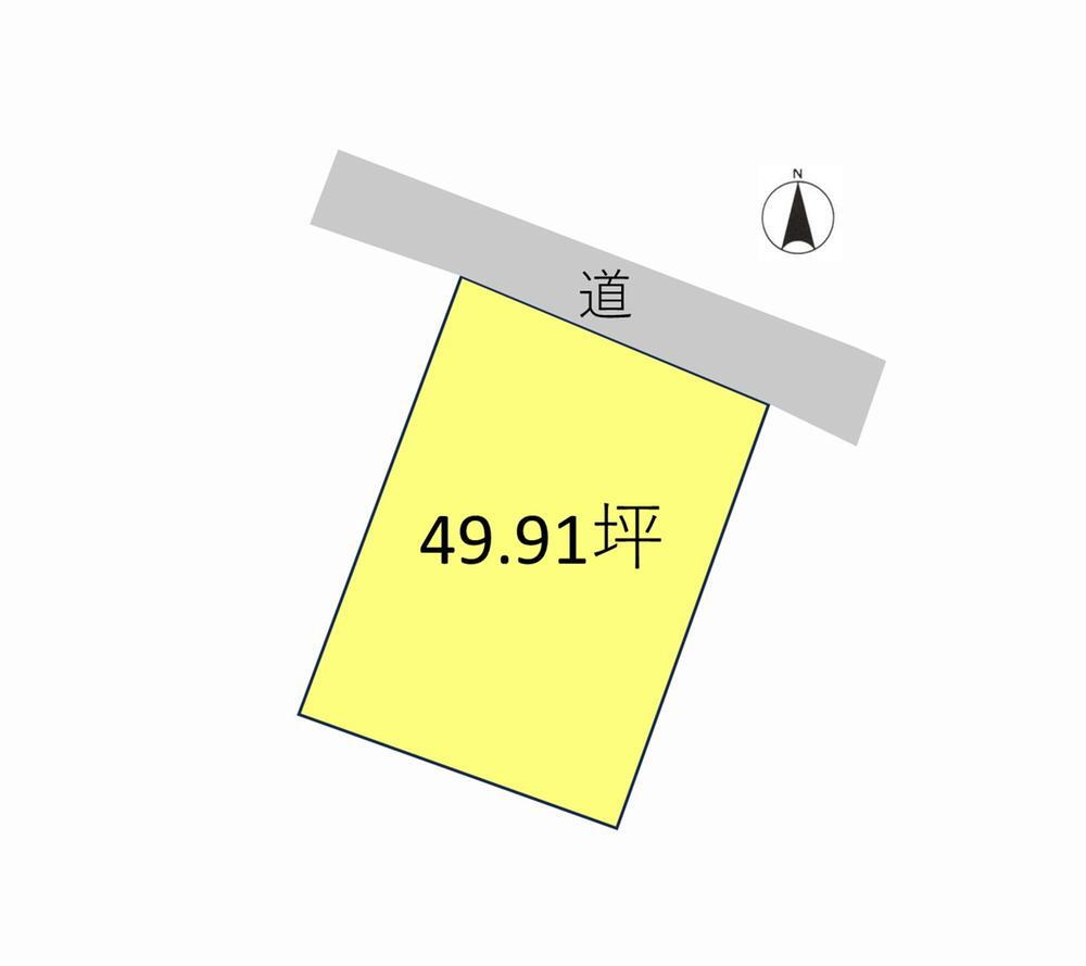 朝倉町（東武和泉駅）　６８０万円 土地価格680万円、土地面積165m<sup>2</sup> 区画図