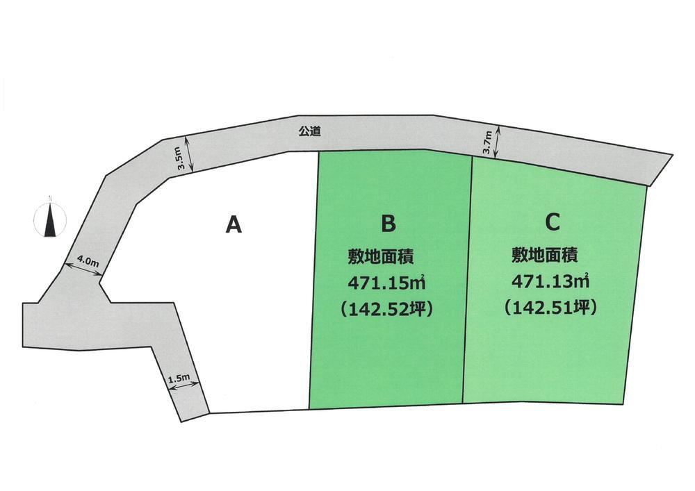 東諸川　４５０万円 土地価格450万円、土地面積471.15m<sup>2</sup> 