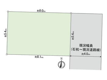柳町（川崎駅）　３２４０万円 土地価格3240万円、土地面積43.68m<sup>2</sup> 間取図