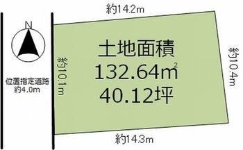 相原町（相原駅）　１４００万円 土地価格1400万円、土地面積132.64m<sup>2</sup> 