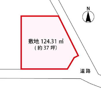 上之（熊谷駅）　１３０万円 土地価格130万円、土地面積124.31m<sup>2</sup> 
