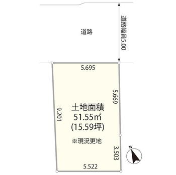 新橋５（新橋駅）　１億８５００万円 土地価格1億8500万円、土地面積51.55m<sup>2</sup> 