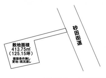 屋板町（雀宮駅）　７５０万円 土地価格750万円、土地面積413.75m<sup>2</sup> 