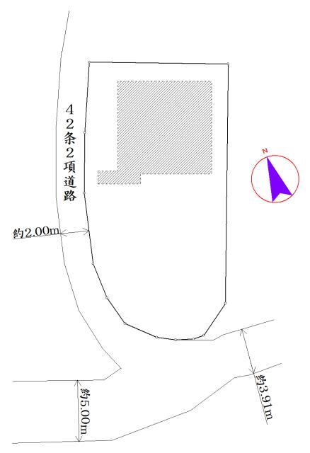 本町田（玉川学園前駅）　２６００万円 土地価格2600万円、土地面積198.6m<sup>2</sup> ※図面と現況が異なる場合は、現況を優先とさせていただきます。