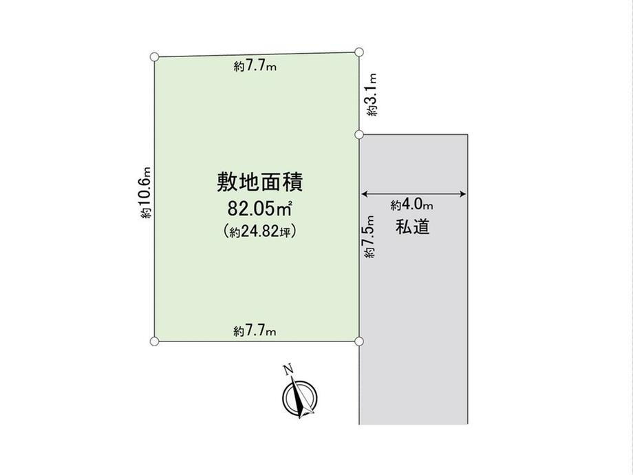 埼玉県さいたま市南区鹿手袋３ 中浦和駅 土地 物件詳細